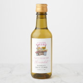 市場外の農家市場ブライダルシャワー ワインラベル (正面)