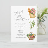市場外の農家市場ブライダルシャワー 招待状 (スタンド正面)