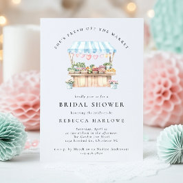 市場外の農家市場ブライダルシャワー 招待状