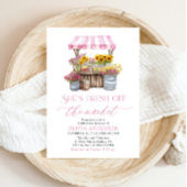 市場外の農家市場ブライダルシャワー 招待状