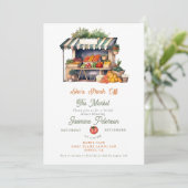 市場外の農家市場ブライダルシャワー 招待状 (スタンド正面)