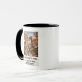 市場実況鉄道ポスター マグカップ (正面左)