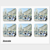 市場広場のトスカーナでランチタイム スクエアシール (シート)