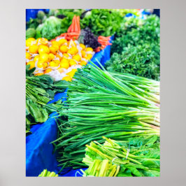 市場生カラフル鮮野菜キッチン ポスター