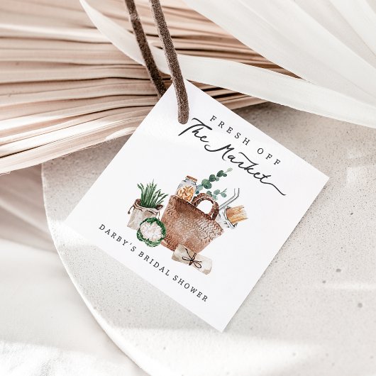 市場直送のファーマーズマーケット ブライダルシャワータグ フェイバータグ