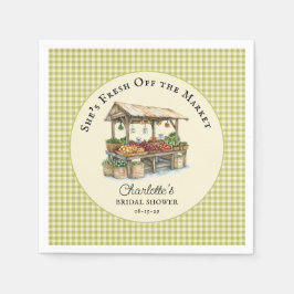 市場直送のファーマーズマーケット ブライダルシャワー スタンダードカクテルナプキン