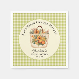 市場直送のファーマーズマーケット ブライダルシャワー スタンダードカクテルナプキン