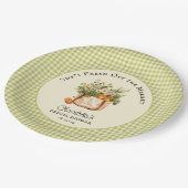 市場直送のファーマーズマーケット ブライダルシャワー ペーパープレート (アングル)