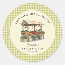 市場直送のファーマーズマーケット ブライダルシャワー ラウンドシール
