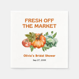 市場直送のフレッシュな結婚前祝賀会 スタンダードカクテルナプキン