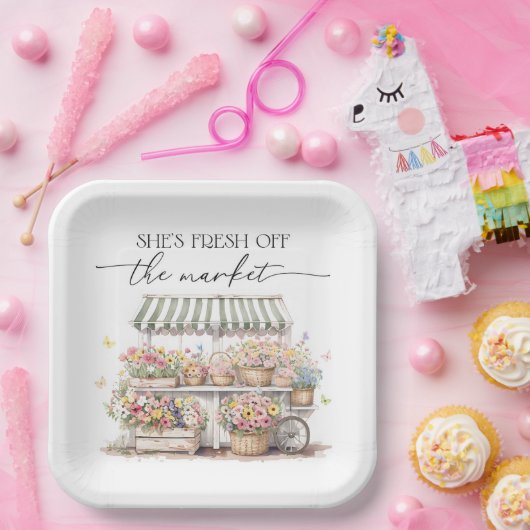 市場直送のブライダルシャワー ペーパープレート (パーティー)