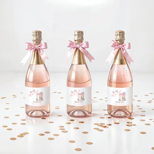 市場直送の水彩花束 ブライダルシャワー スパークリングワインラベル