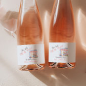 市場直送の水彩花束 ブライダルシャワー スパークリングワインラベル