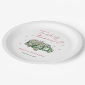 市場直送の花を積んだトラックで、ブライダルシャワーを ペーパープレート (アングル)