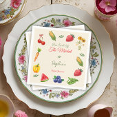 市場直送の花嫁のためのおしゃれなシャワーパーティー スタンダードカクテルナプキン