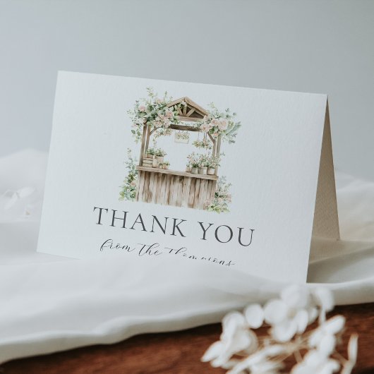 市場直送の花屋 ブライダル サンクス サンキューカード