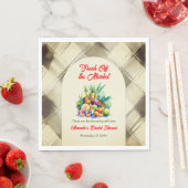 市場素朴のフルーツブライダルシャワー スタンダードランチョンナプキン (インサイチュ)