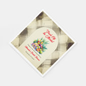 市場素朴のフルーツブライダルシャワー スタンダードランチョンナプキン (角)