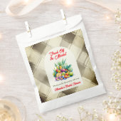 市場素朴のフルーツブライダルシャワー フェイバーバッグ (クリップ留めされた状態)