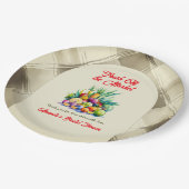 市場素朴のフルーツブライダルシャワー ペーパープレート (アングル)