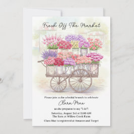 市場素朴のブライダルシャワーから抜け出す 招待状