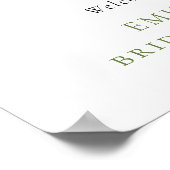 市場素朴のブライダルシャワーを歓迎 ポスター (角)