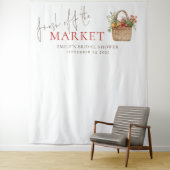 市場素朴のブライダルシャワーを背景に タペストリー (インサイチュ)