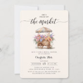 市場農家ブライダルシャワー 招待状 (正面)