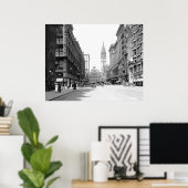 市場通り、Philly、1910年代 ポスター (ホームオフィス)