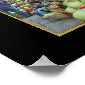 市場 – アンティグア – グアテマラ ポスター (角)