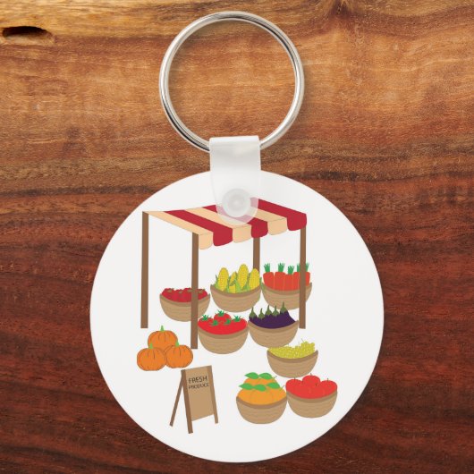 市場 キーホルダー (裏面)