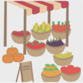 市場 シール (正面)