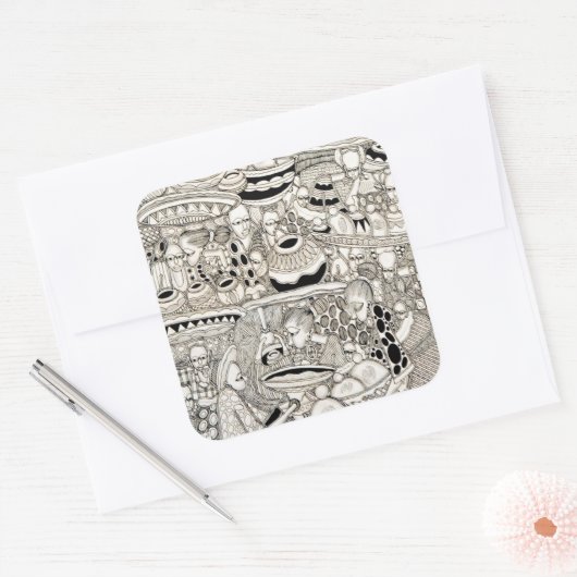 市場 スクエアシール (封筒)