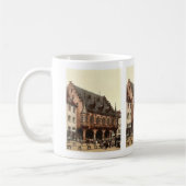 市場、フライブルク、Baden、ドイツ壮麗なP コーヒーマグカップ (左)