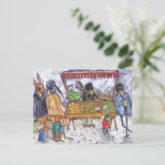 市場 ポストカード (スタンド正面)