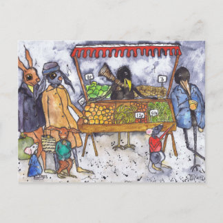 市場 ポストカード