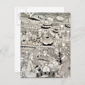 市場 ポストカード (正面/裏面)