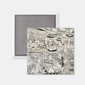 市場 マグネット (正面/裏面)