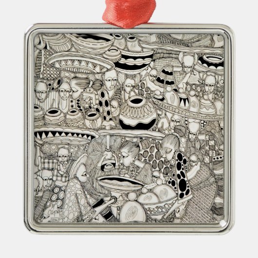 市場 メタルオーナメント (正面)