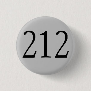 市外局番212 (NY市) 缶バッジ