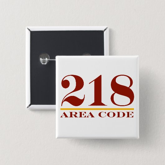 市外局番218 缶バッジ (正面&裏面)