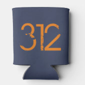 市外局番312 (シカゴ) 缶クーラー (裏面)