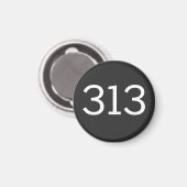 市外局番313 （デトロイト） マグネット (正面/裏面)