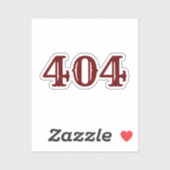 市外局番404 （アトランタ、GA） シール (シート)