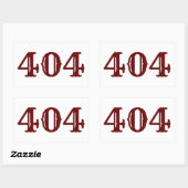 市外局番404 (アトランタ、GA) 長方形シール (シート)