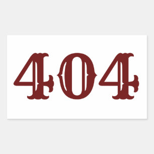 市外局番404 (アトランタ、GA) 長方形シール