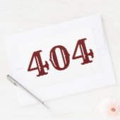 市外局番404 (アトランタ、GA) 長方形シール (封筒)