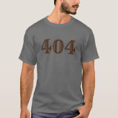 市外局番404 (アトランタ、GA) Tシャツ (正面)