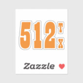 市外局番512 （オースティン、TX） シール (シート)