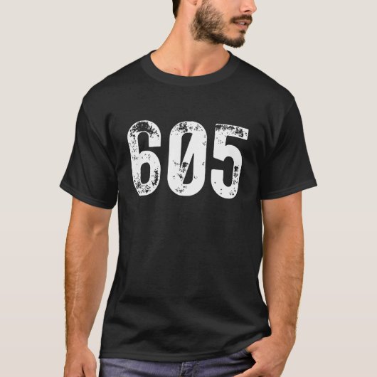 市外局番605スー秋サウスダコタSD SIX ZERO Tシャツ (正面)